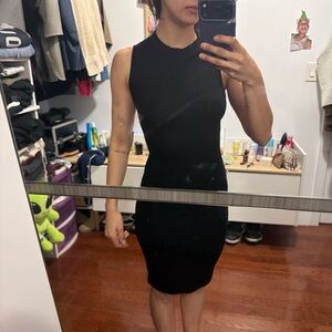 Elegant Black Sleeveless Dress